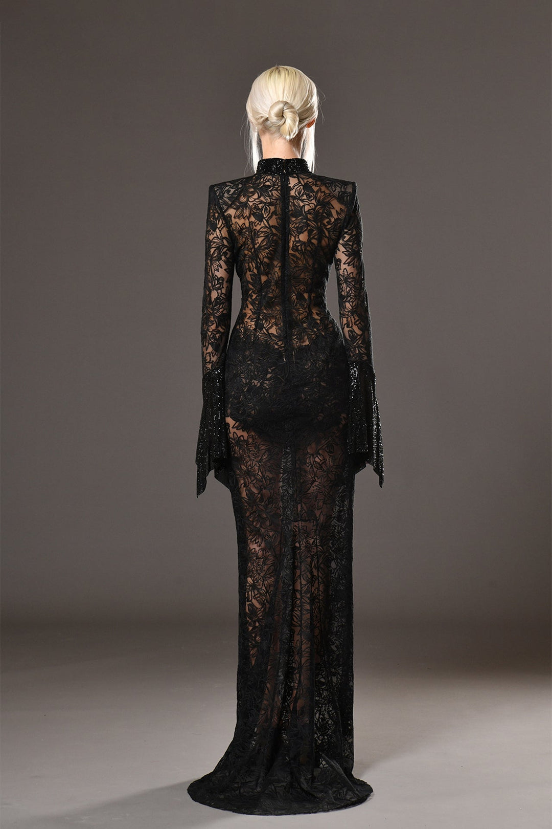 Long sleeves lace dress US 4 / Black Long sleeves lace dress US 4 / Black