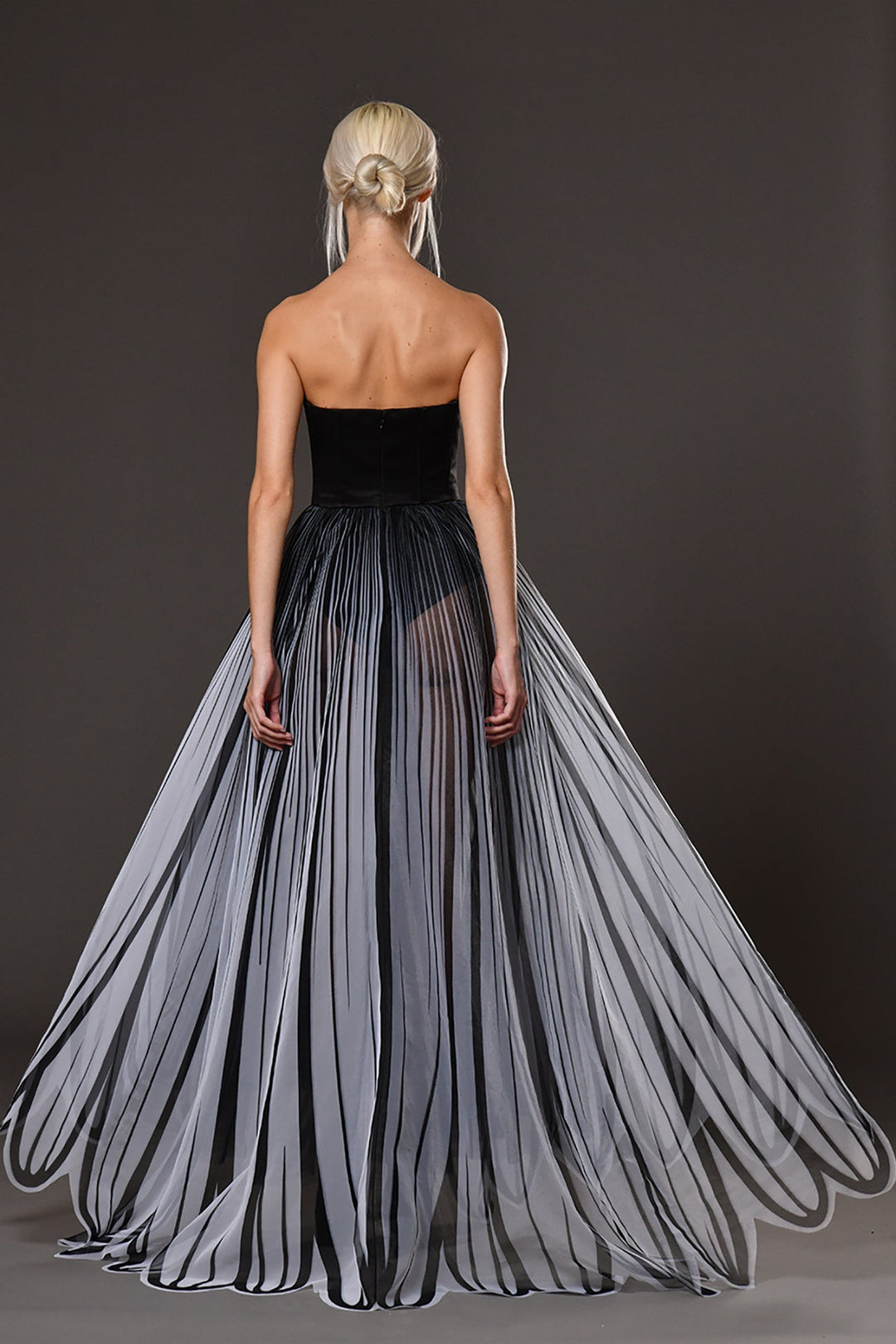 silk strapless dress Hand Pleated Gown MARMAR HALIM The Anastasia Gown is a study in ethereal form Silk Satin and Silk Organza