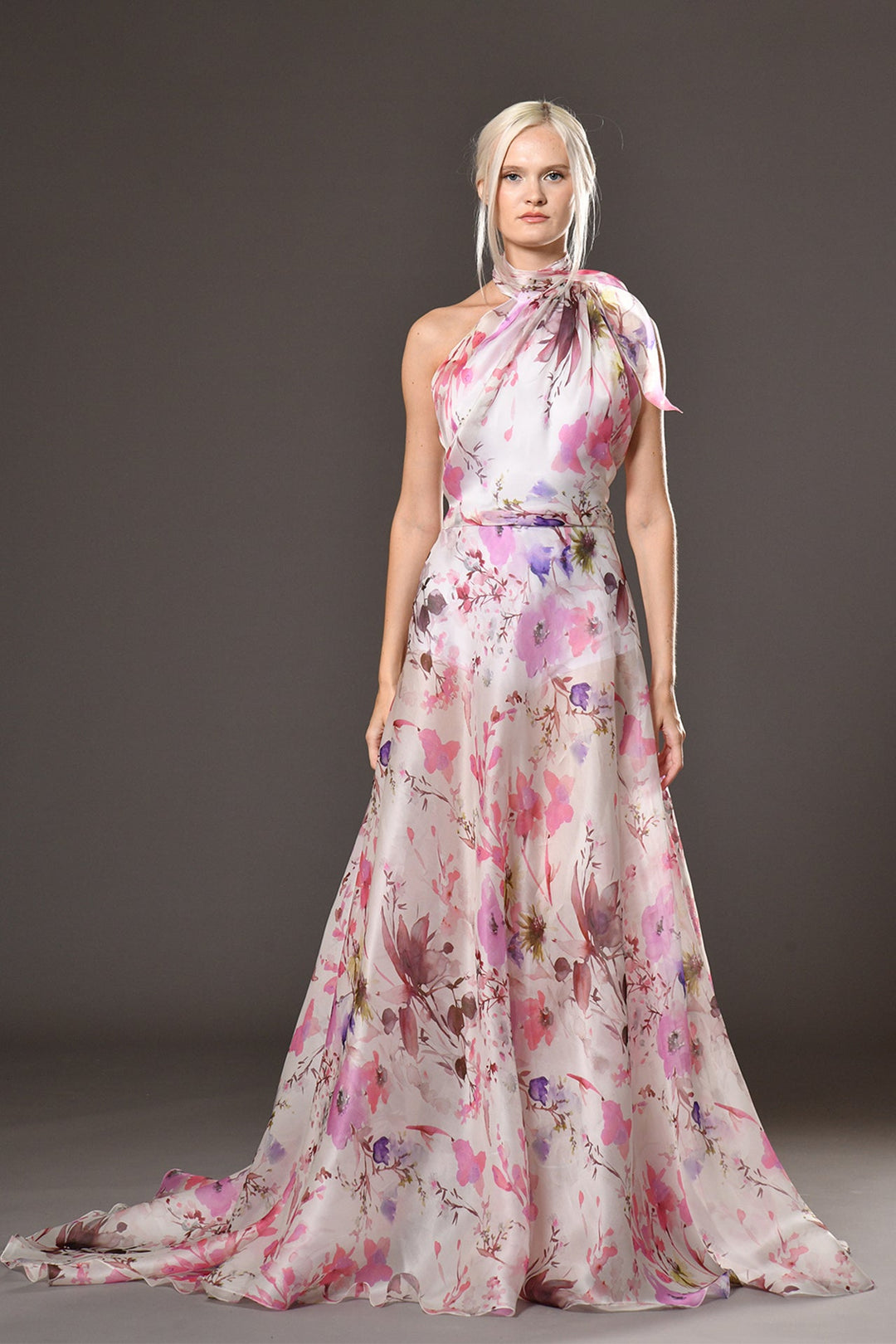 Silk Organza Floral A-line Dress M.R DESIGN Silk Organza Floral A-line Dress M.R DESIGN