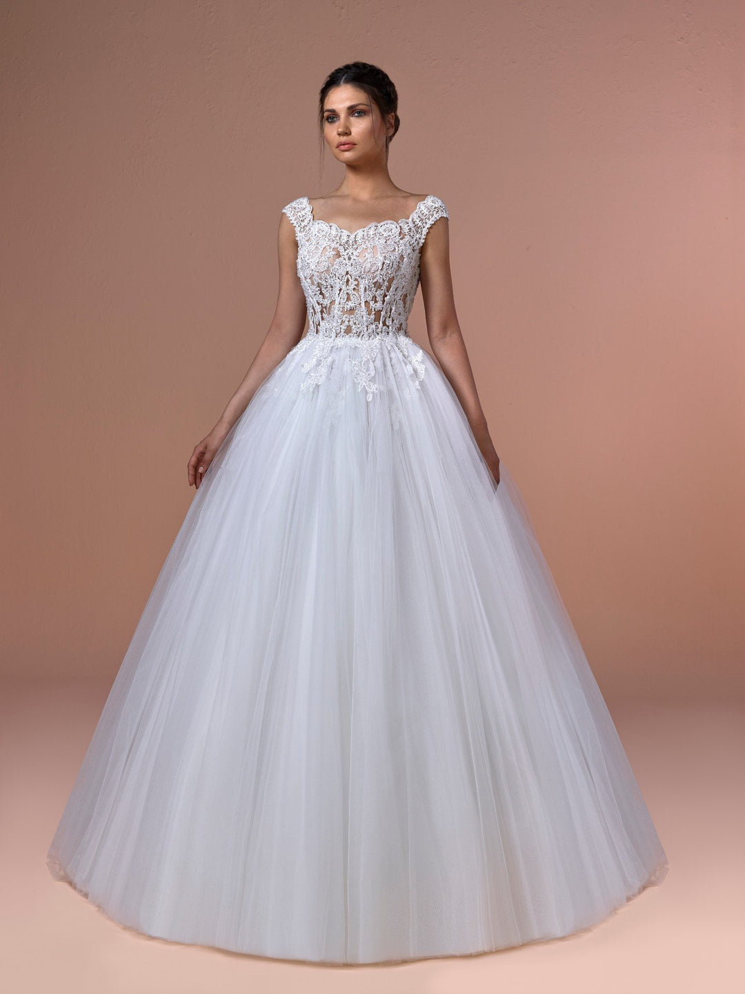 Tulle Princess Dress with Embroidered Bodice