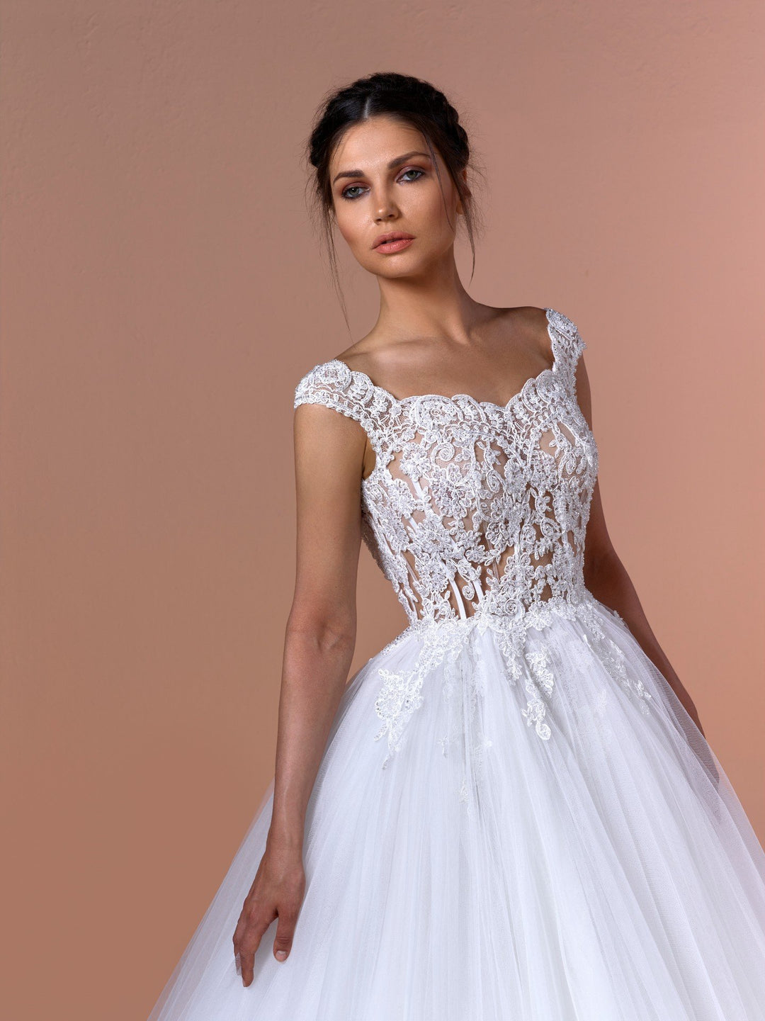 Tulle Princess Dress with Embroidered Bodice